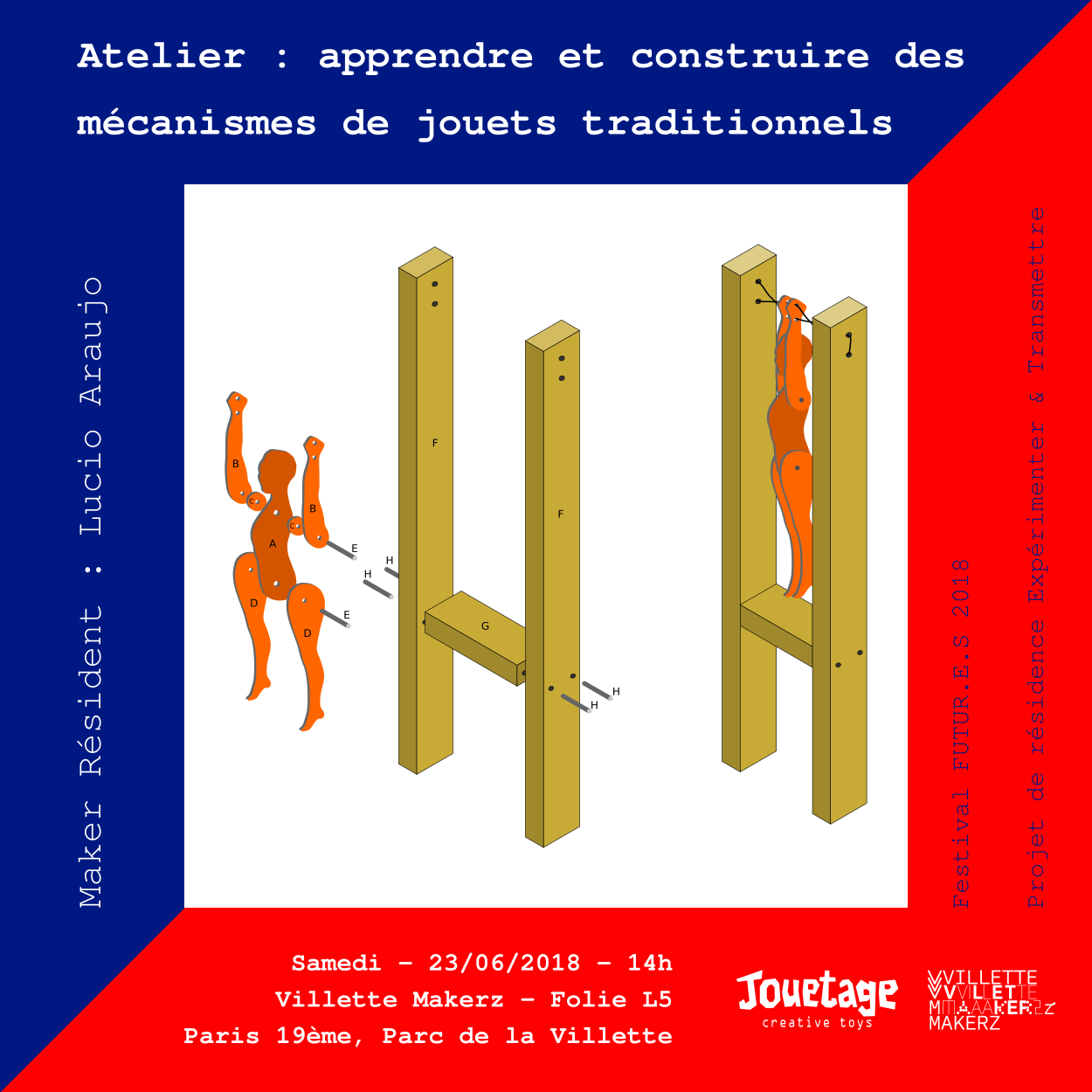 Jouetage. Atelier : apprendre et construire des mécanismes de jouets traditionnels